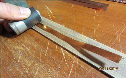 Подготовка медной ленты